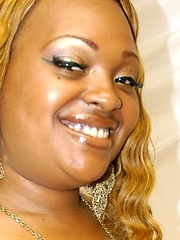 Chubby ebony gal licking a dick like a lollipop then fucking
