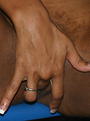 Black girl interracial gloryhole fuck & blowjob