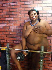 Fat black mama ready for real action
