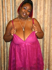 Big tits and a juicy black ass gets this black BBW some dick